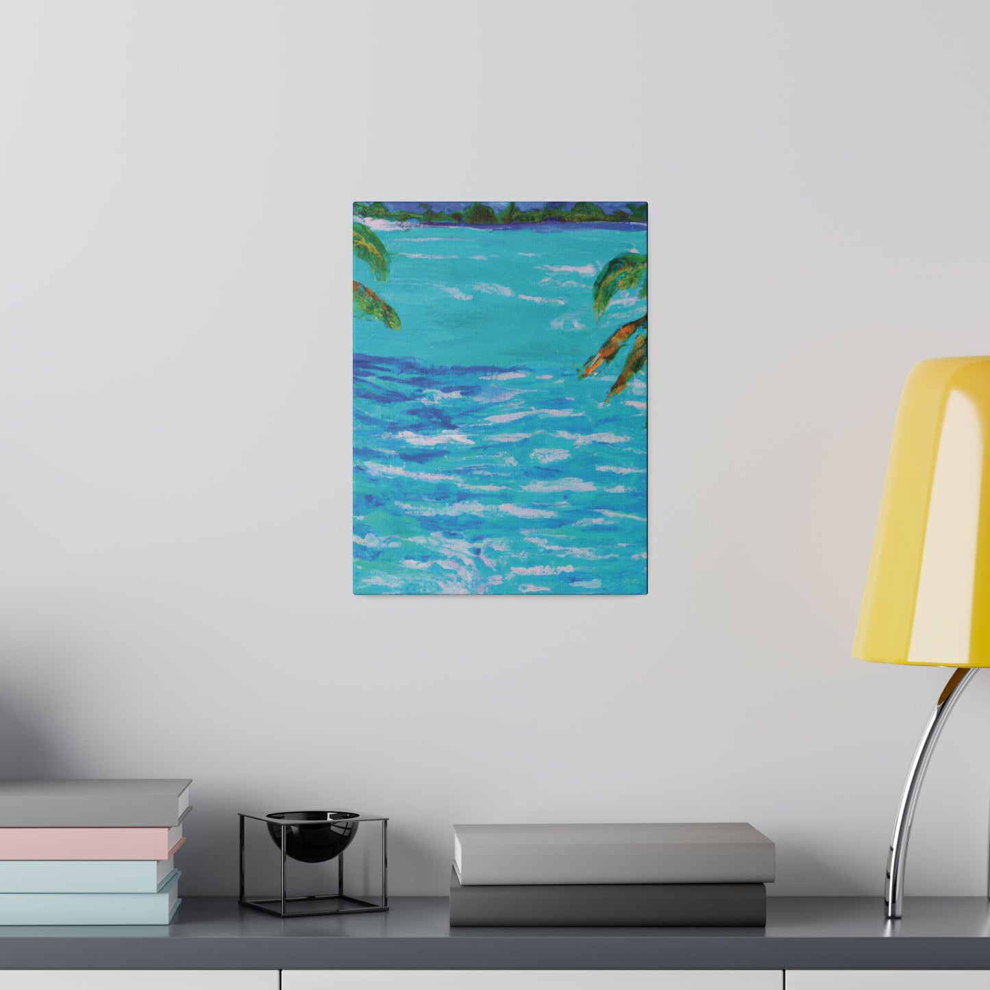 5802L - Bahamas Ocean Painting Print | Bahamas | Ocean | Beach | Poster | Home Decor | Wall Art | Canvas