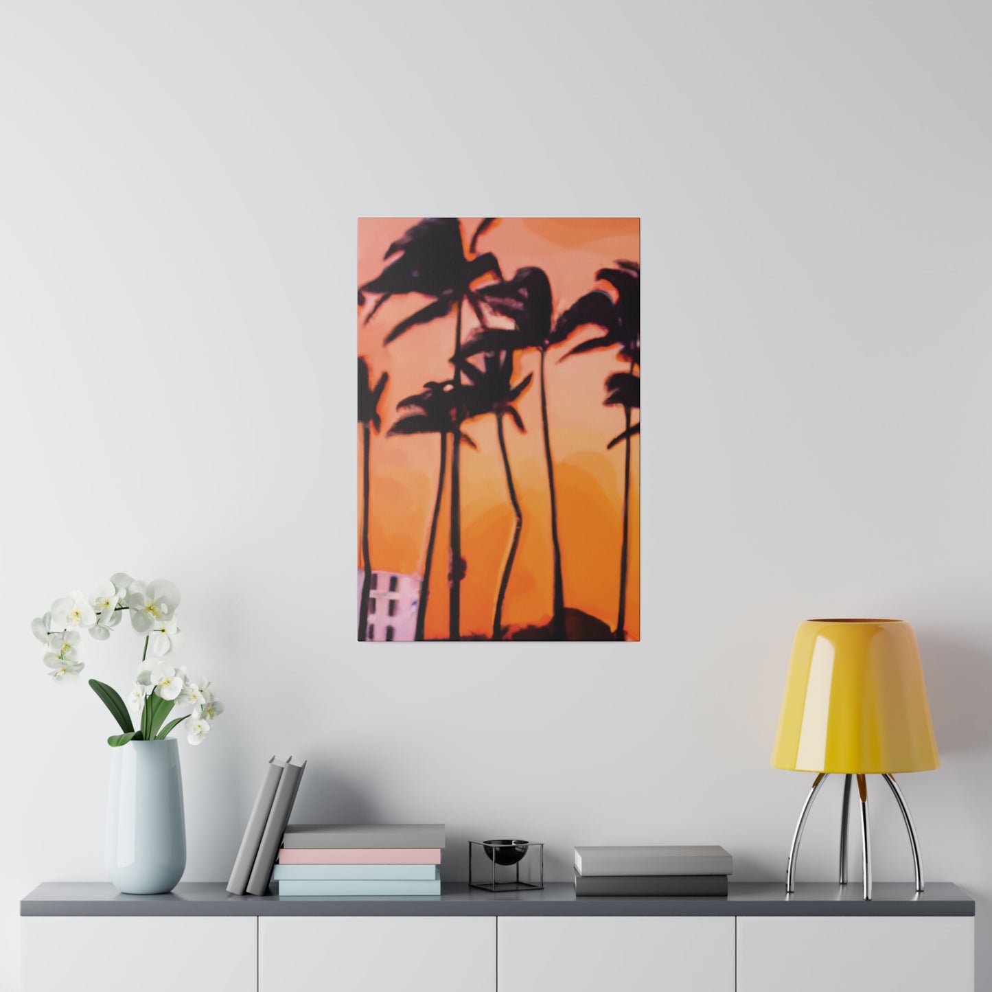 9837K - Miami Beach Sunset Painting Print | Miami | Beach | Sunset | Poster | Home Decor | Wall Art | Canvas