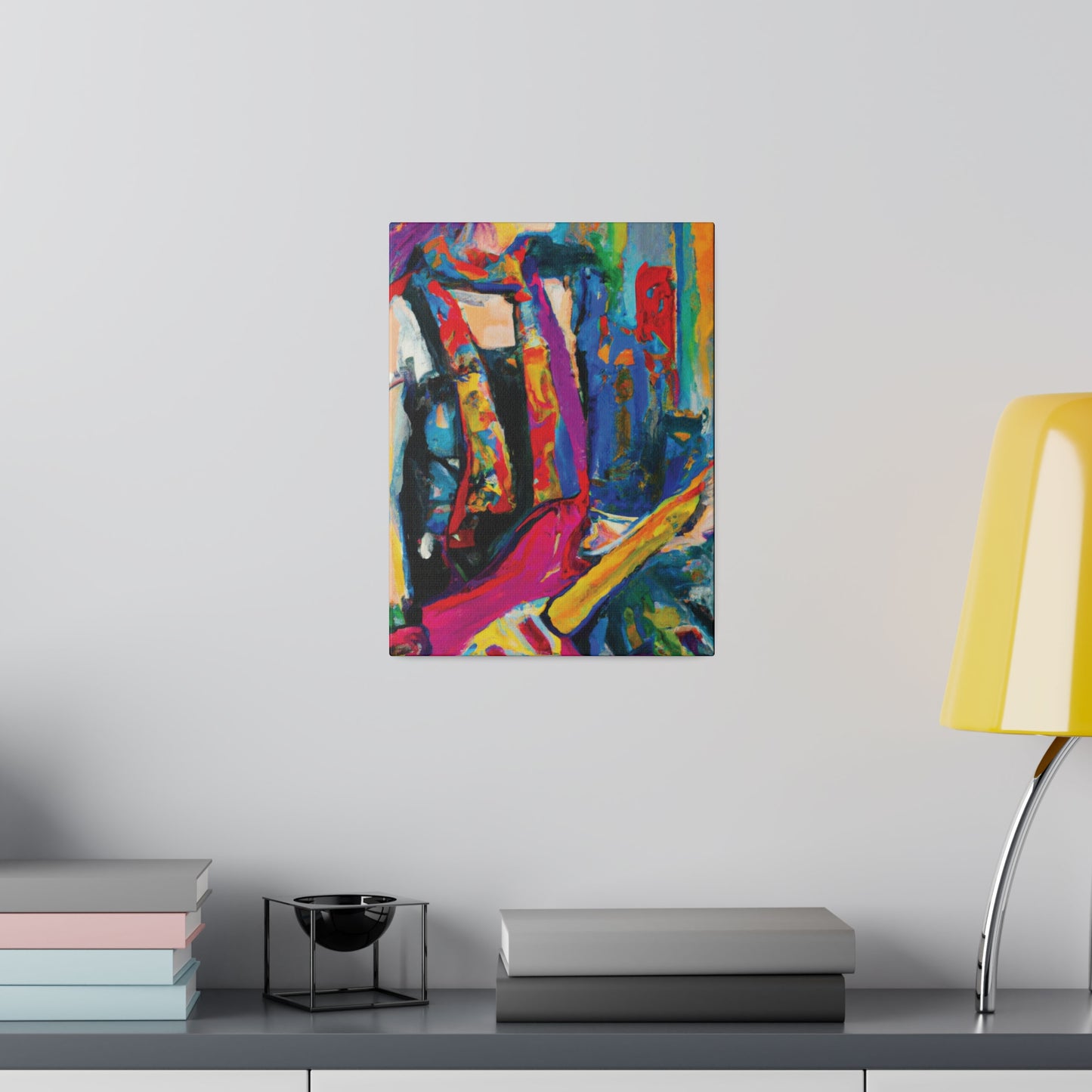9798G - Rockstar Oil Painting Style Print | Poster | Home Decor | Wall Art | Music Art | Canvas