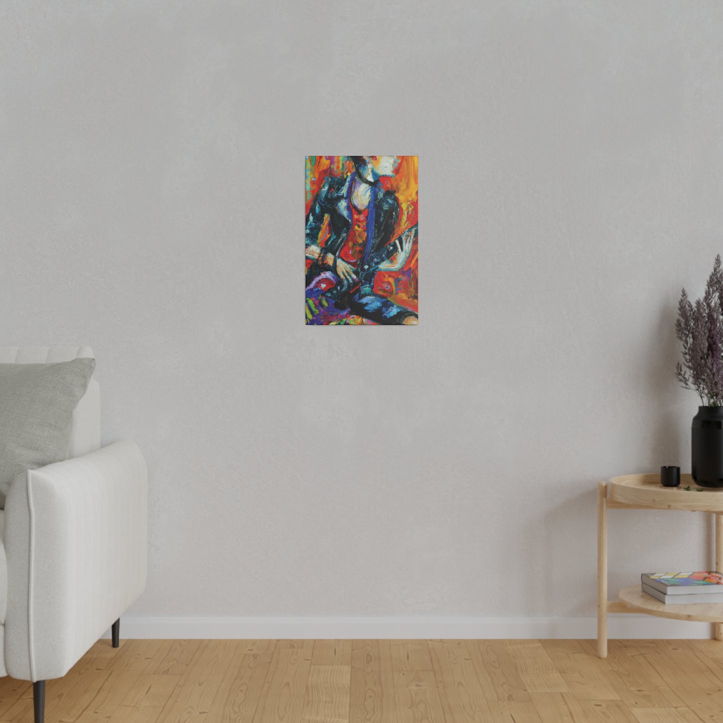 7348F - Rockstar Oil Painting Style Print | Poster | Home Decor | Wall Art | Music Art | Canvas