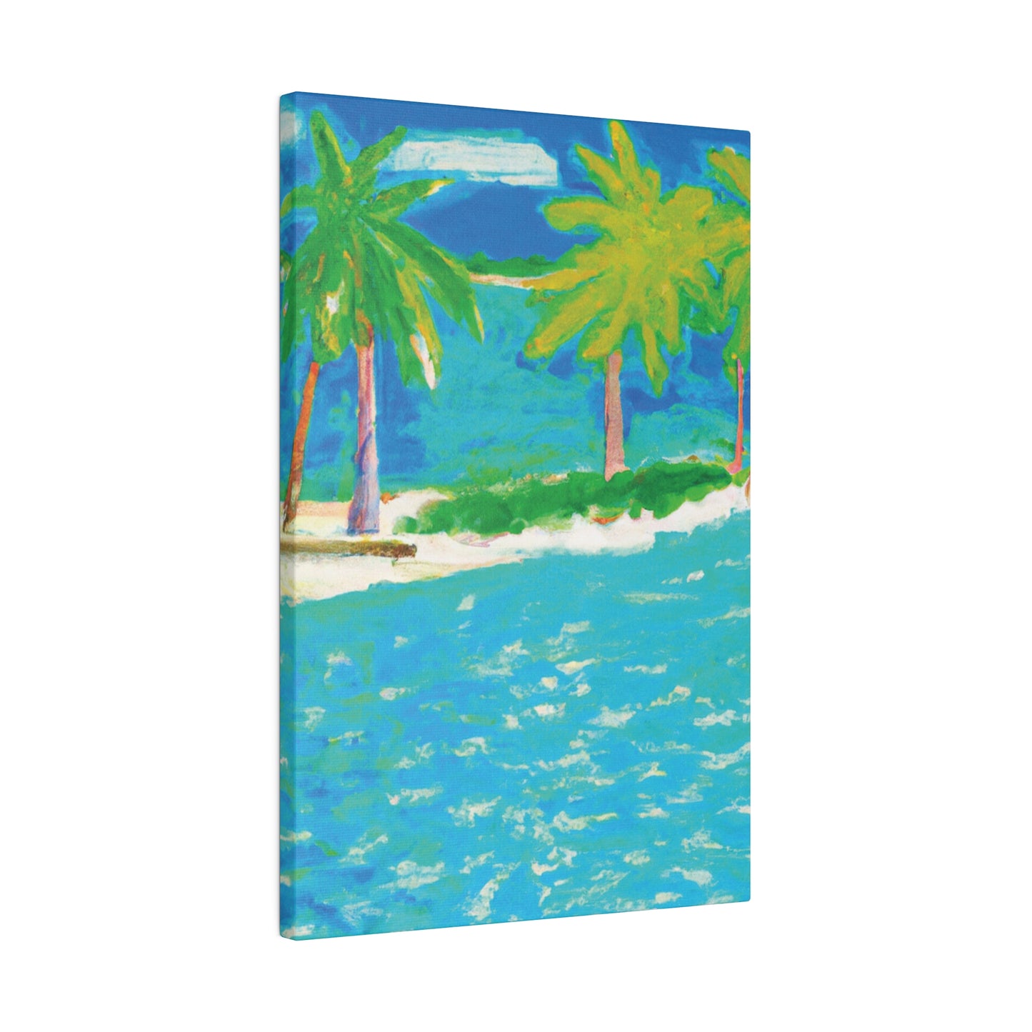 3271K - Bahamas Ocean Painting Print | Bahamas | Ocean | Beach | Poster | Home Decor | Wall Art | Canvas