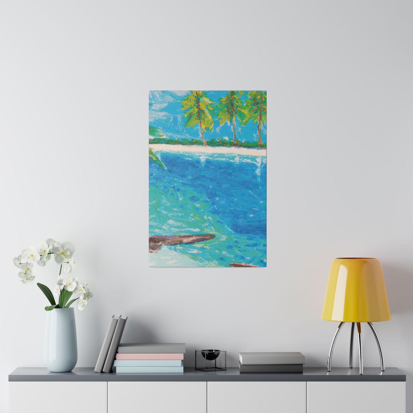 5065C - Bahamas Ocean Painting Print | Bahamas | Ocean | Beach | Poster | Home Decor | Wall Art | Canvas