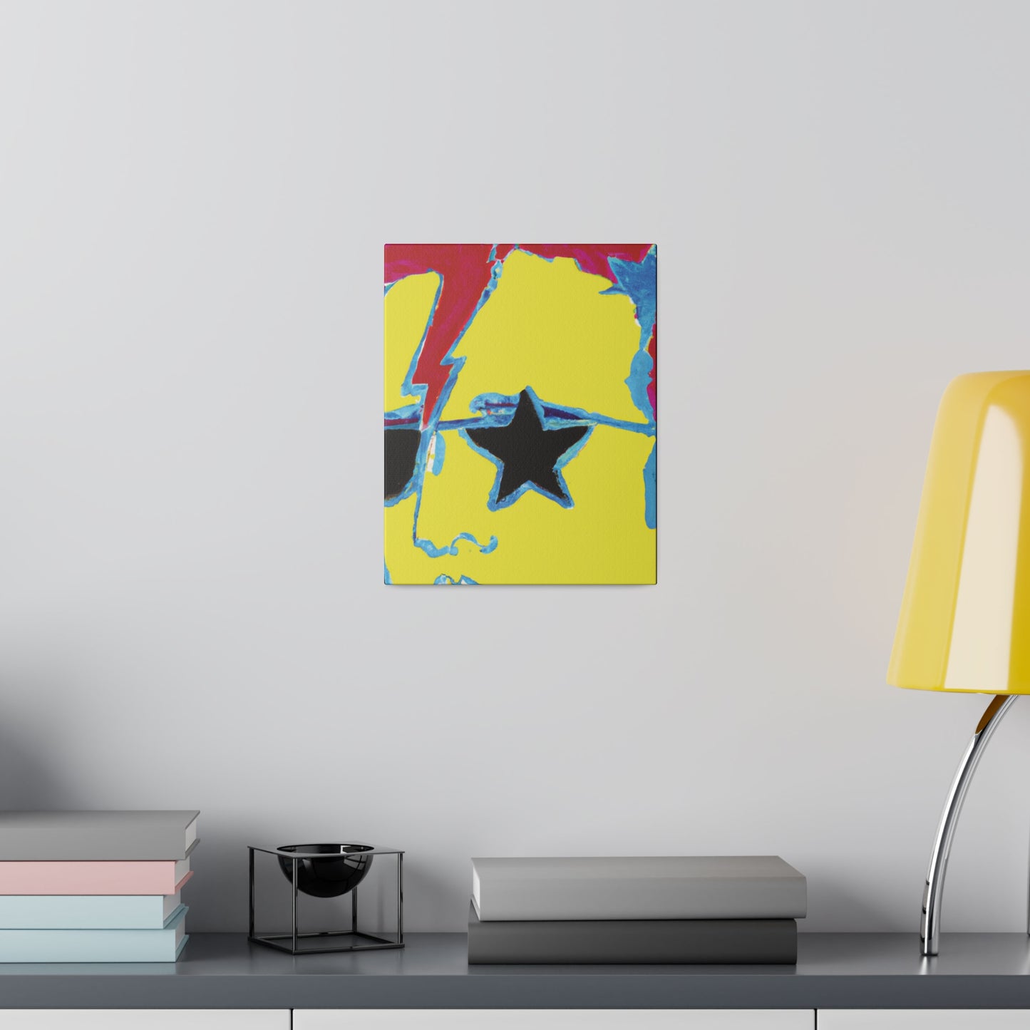 1454X - Rockstar Painting Print | Face | Abstract | Poster | Home Decor | Wall Art | Music Art | Canvas