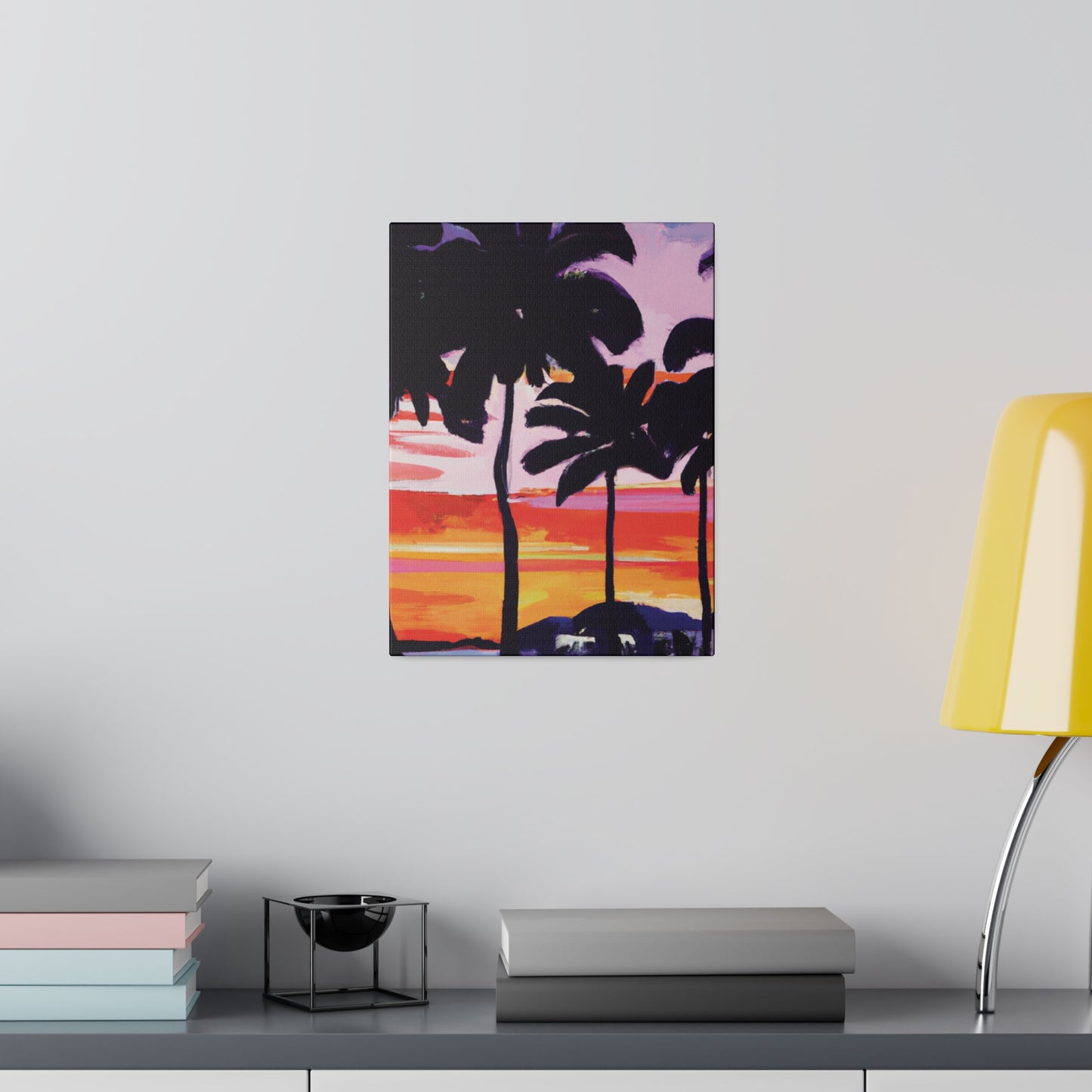 2948T - Miami Beach Sunset Painting Print | Miami | Beach | Sunset | Poster | Home Decor | Wall Art | Canvas