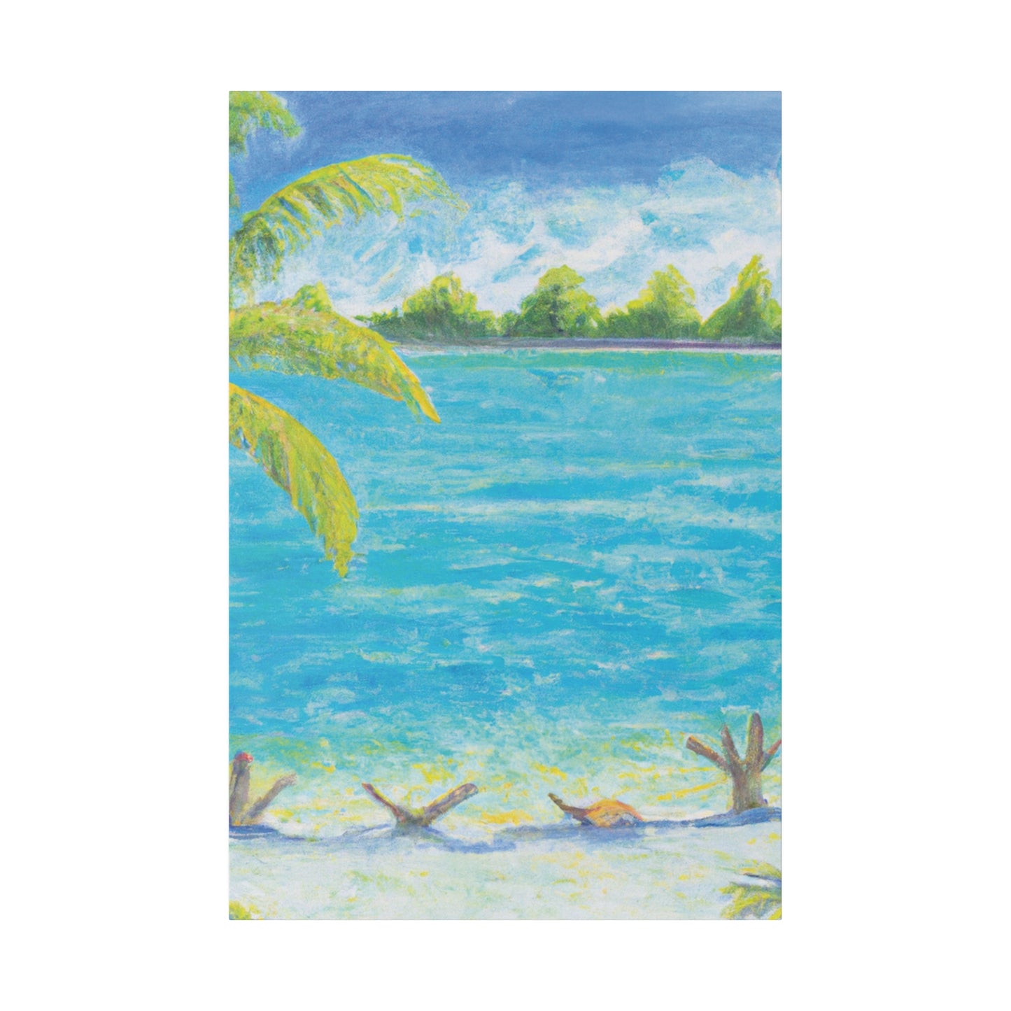 3007D - Bahamas Ocean Painting Print | Bahamas | Ocean | Beach | Poster | Home Decor | Wall Art | Canvas