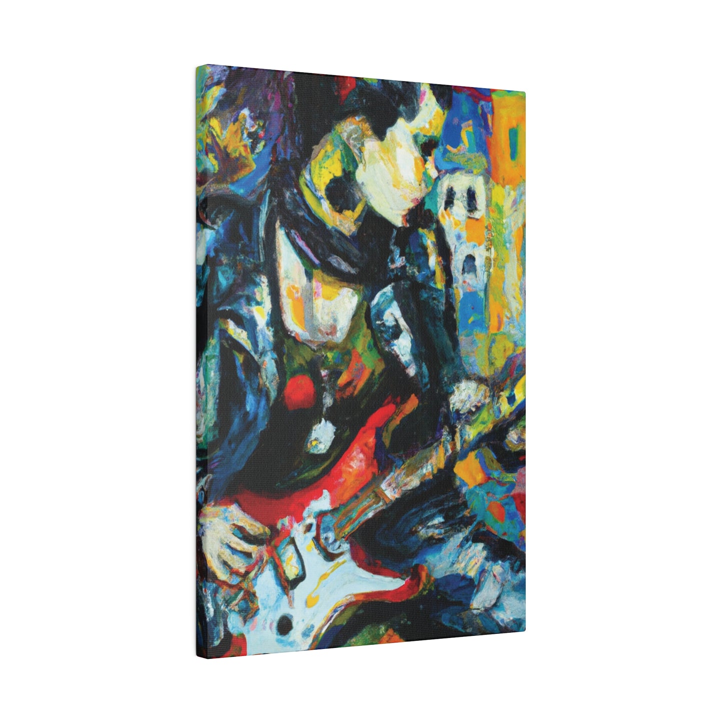 7547K - Rockstar Oil Painting Style Print | Poster | Home Decor | Wall Art | Music Art | Canvas