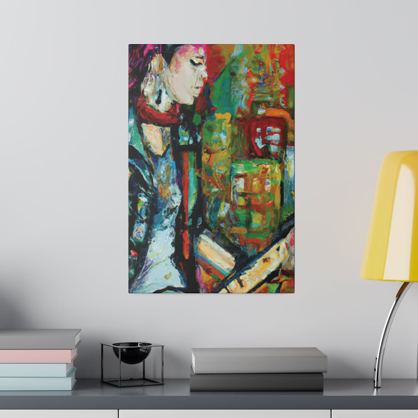 7134Y - Rockstar Oil Painting Style Print | Poster | Home Decor | Wall Art | Music Art | Canvas