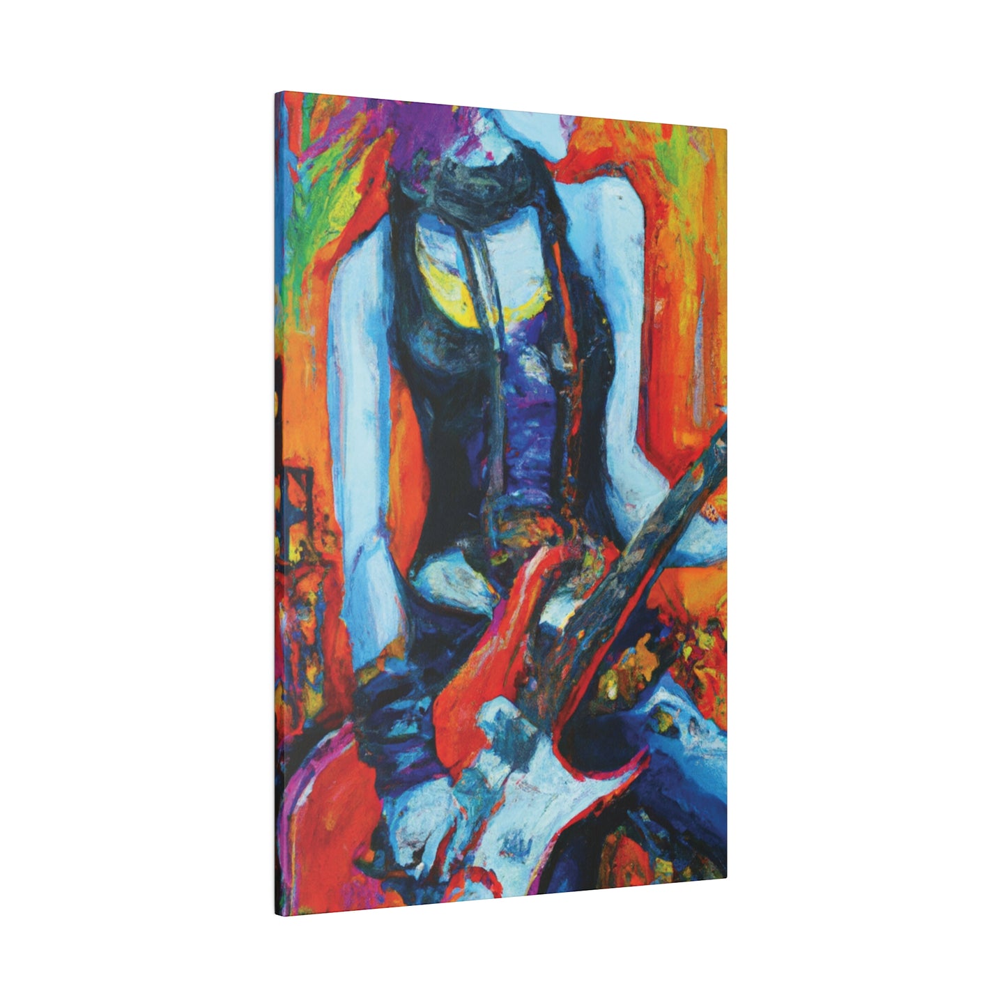 9232G - Rockstar Oil Painting Style Print | Poster | Home Decor | Wall Art | Music Art | Canvas