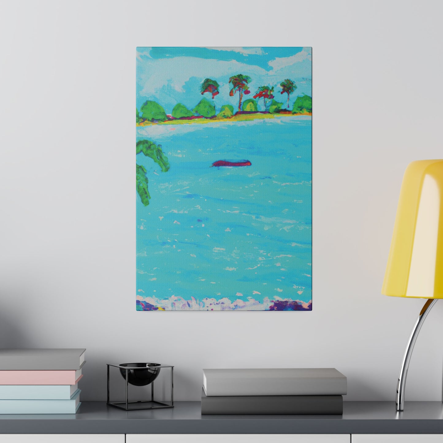 7481H - Bahamas Ocean Painting Print | Bahamas | Ocean | Beach | Poster | Home Decor | Wall Art | Canvas