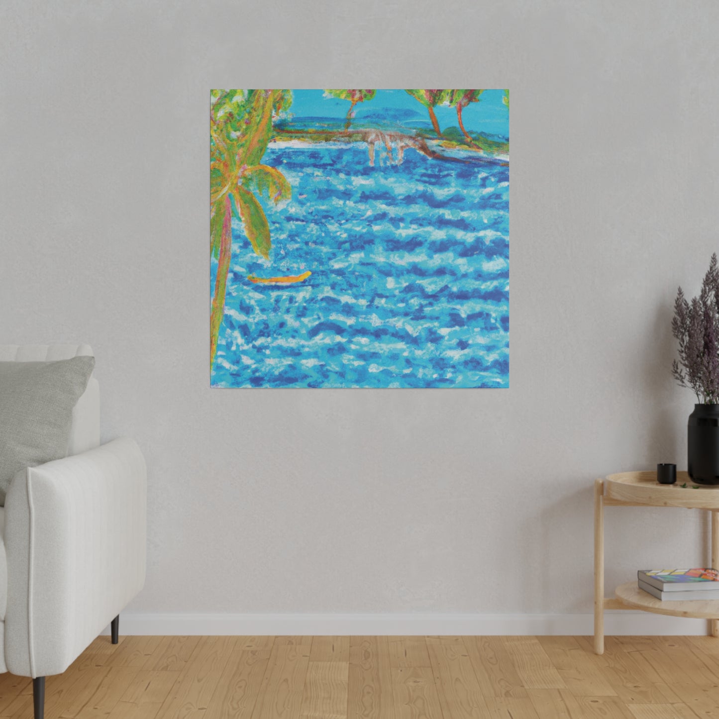 3687E - Bahamas Ocean Painting Print | Bahamas | Ocean | Beach | Poster | Home Decor | Wall Art | Canvas