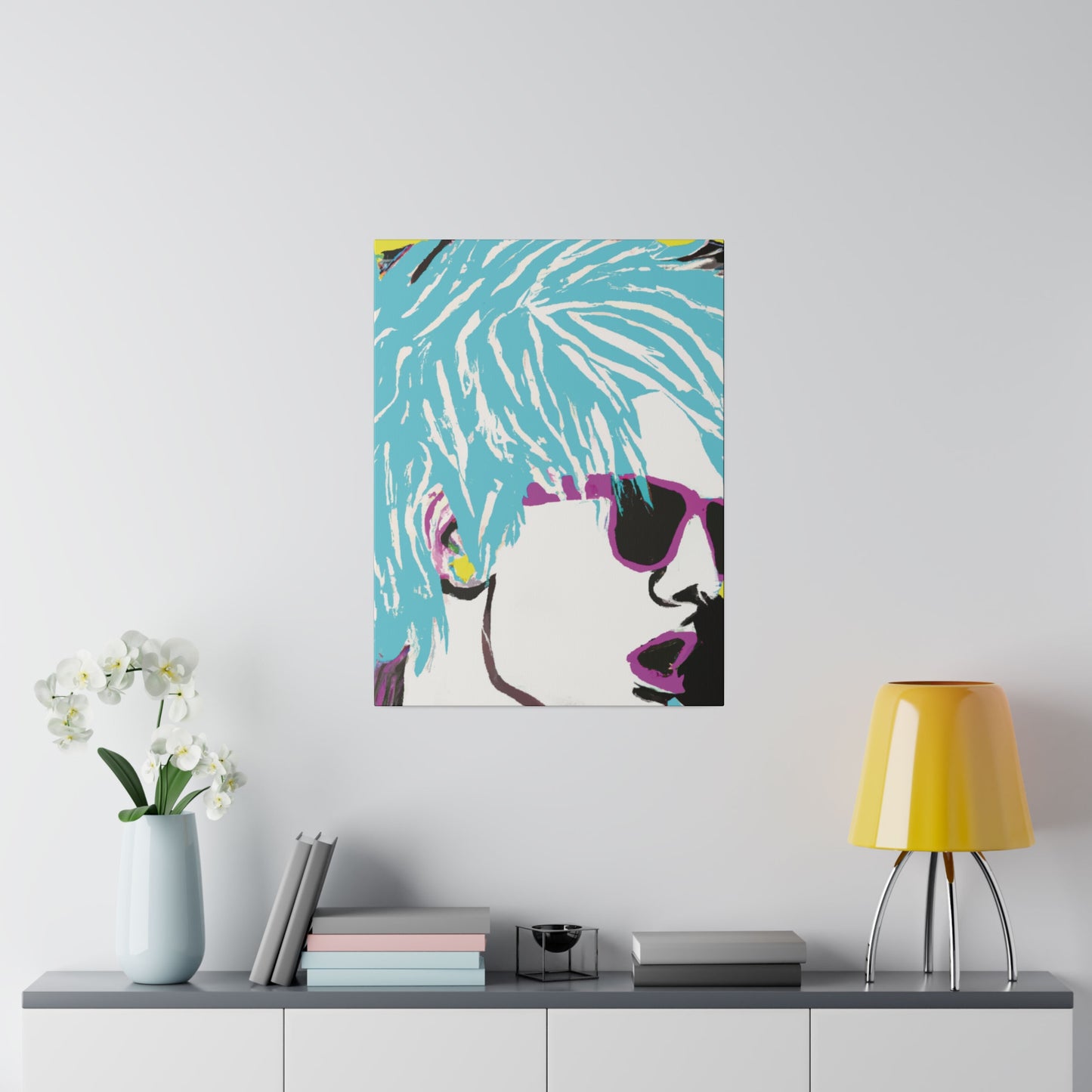 5802P - Rockstar Painting Print | Face | Abstract | Poster | Home Decor | Wall Art | Music Art | Canvas