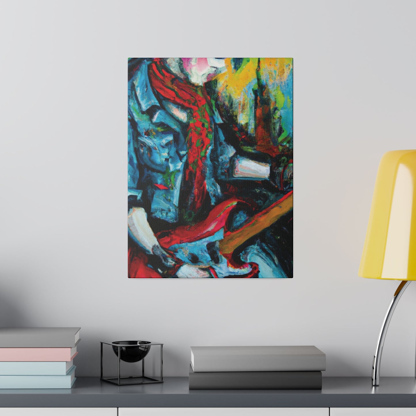 8367D - Rockstar Oil Painting Style Print | Poster | Home Decor | Wall Art | Music Art | Canvas