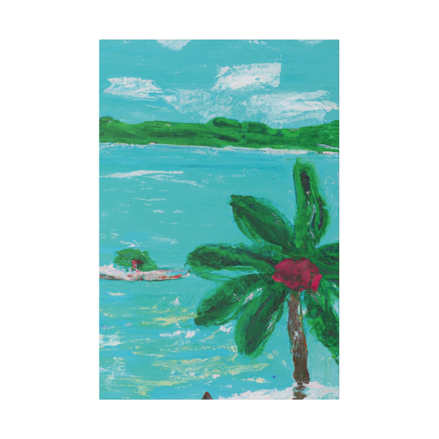 5627Q - Bahamas Ocean Painting Print | Bahamas | Ocean | Beach | Poster | Home Decor | Wall Art | Canvas