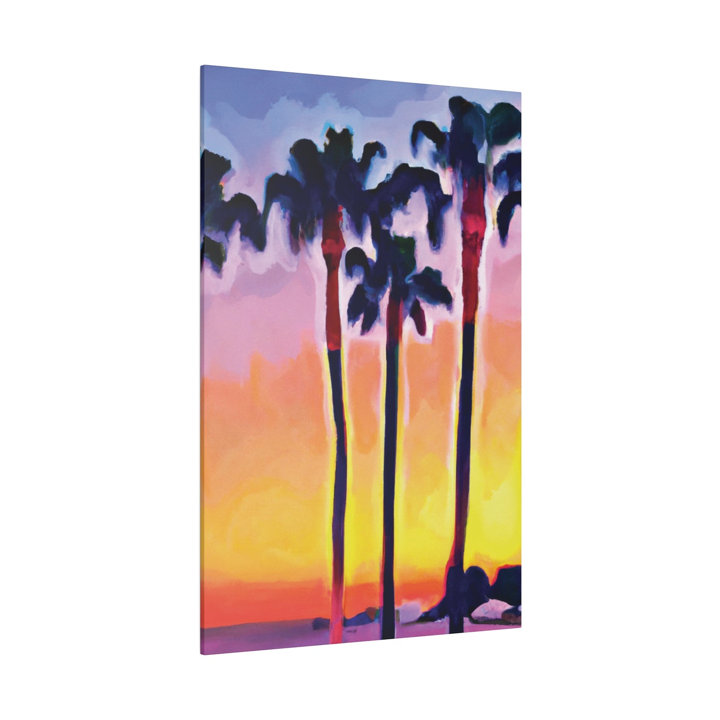 7116C - Miami Beach Sunset Painting Print | Miami | Beach | Sunset | Poster | Home Decor | Wall Art | Canvas