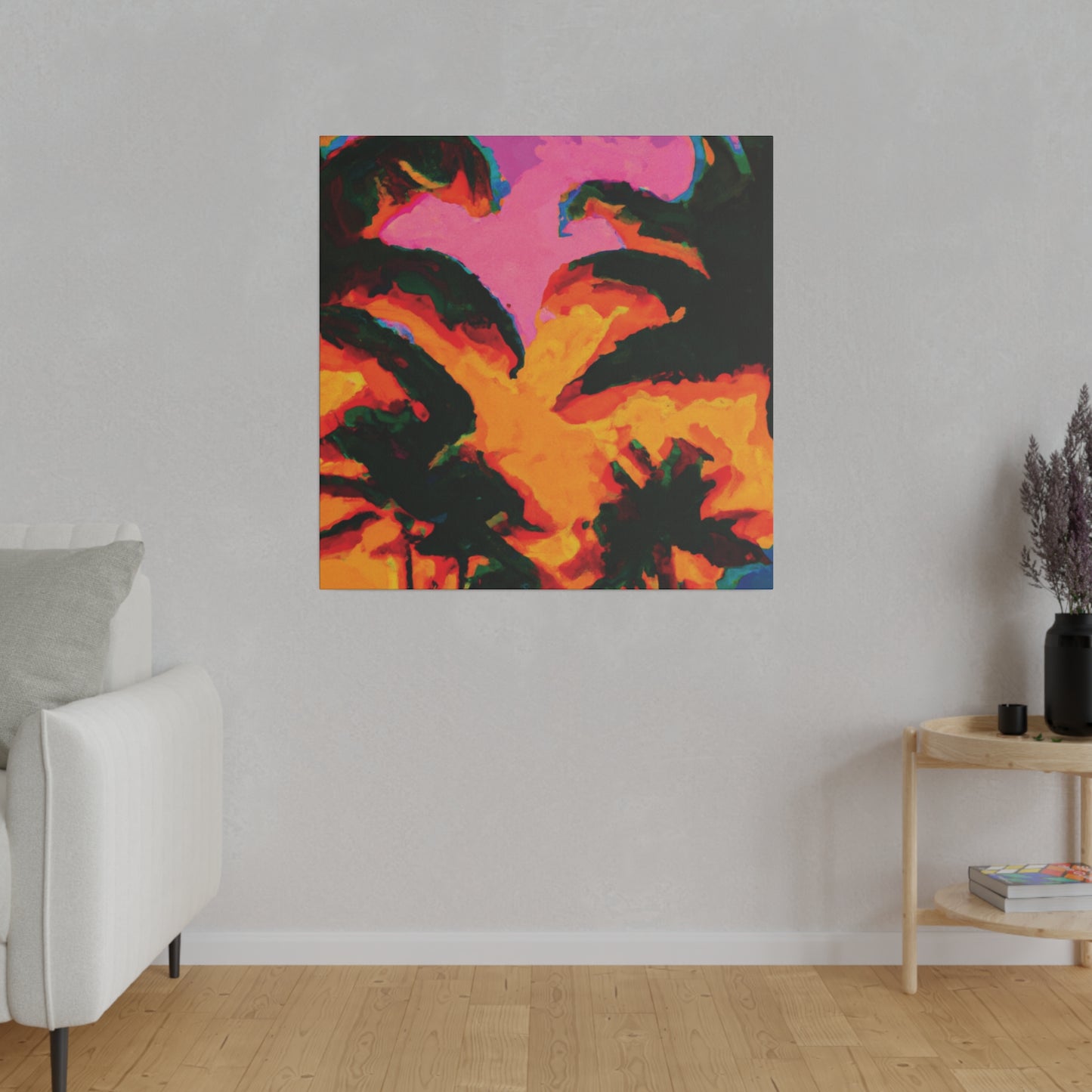 223L - Miami Beach Sunset Painting Print | Miami | Beach | Sunset | Poster | Home Decor | Wall Art | Canvas