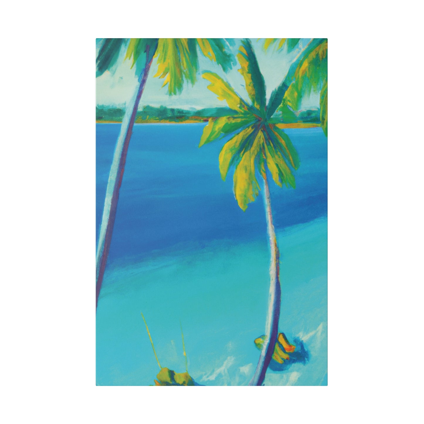 7593L - Bahamas Ocean Painting Print | Bahamas | Ocean | Beach | Poster | Home Decor | Wall Art | Canvas