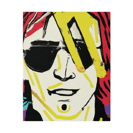 7106Z - Rockstar Painting Print | Face | Abstract | Poster | Home Decor | Wall Art | Music Art | Canvas