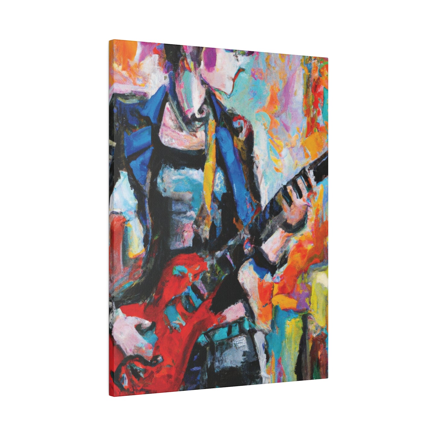 3278V - Rockstar Oil Painting Style Print | Poster | Home Decor | Wall Art | Music Art | Canvas