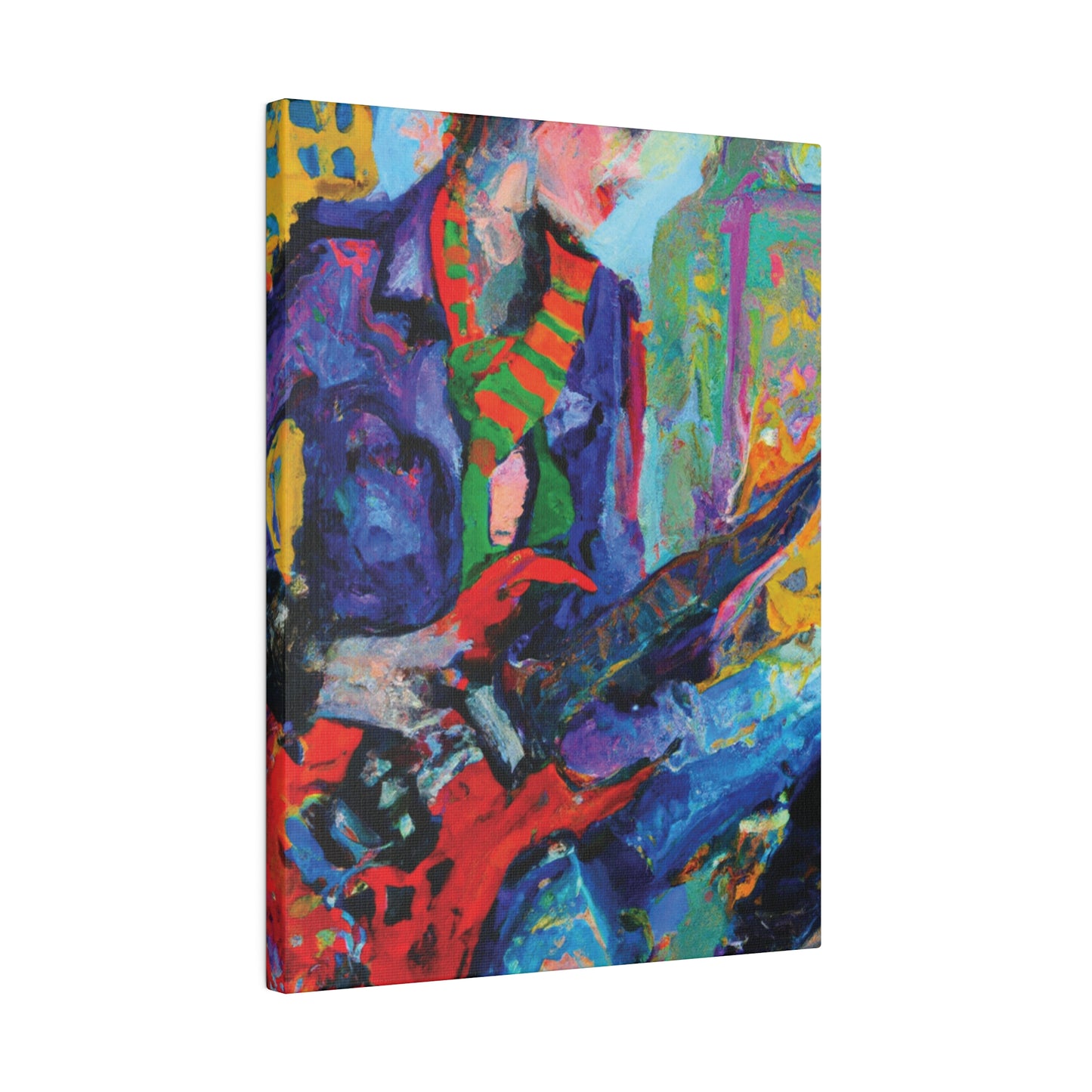 5227E - Rockstar Oil Painting Style Print | Poster | Home Decor | Wall Art | Music Art | Canvas