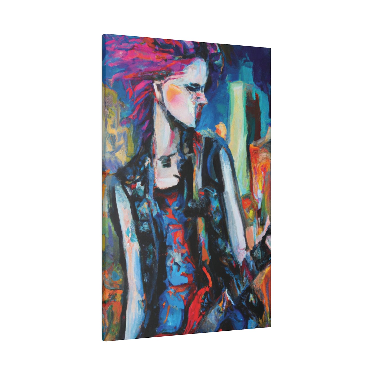 6491R - Rockstar Oil Painting Style Print | Poster | Home Decor | Wall Art | Music Art | Canvas