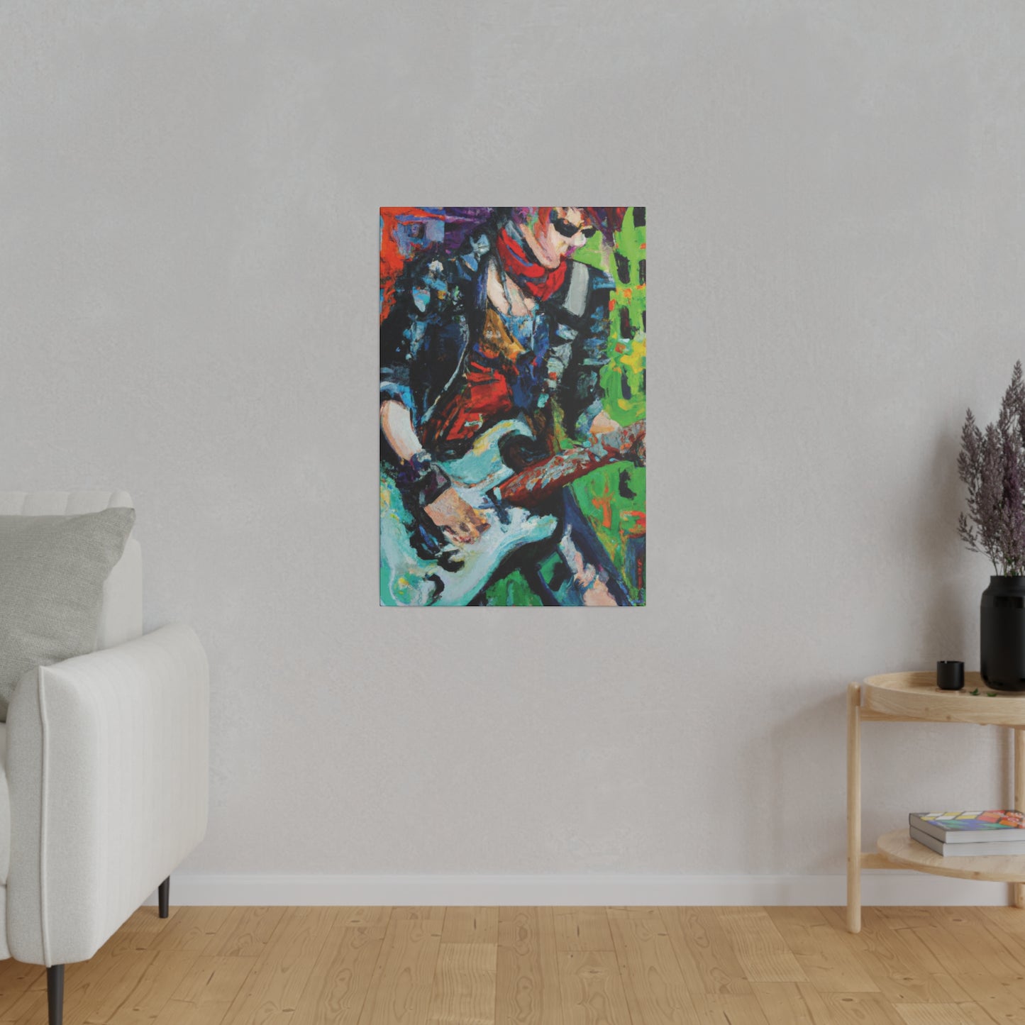 4485G - Rockstar Oil Painting Style Print | Poster | Home Decor | Wall Art | Music Art | Canvas