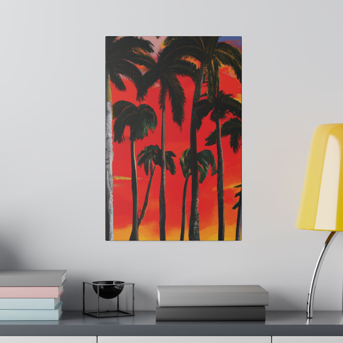 4286K - Miami Beach Sunset Painting Print | Miami | Beach | Sunset | Poster | Home Decor | Wall Art | Canvas