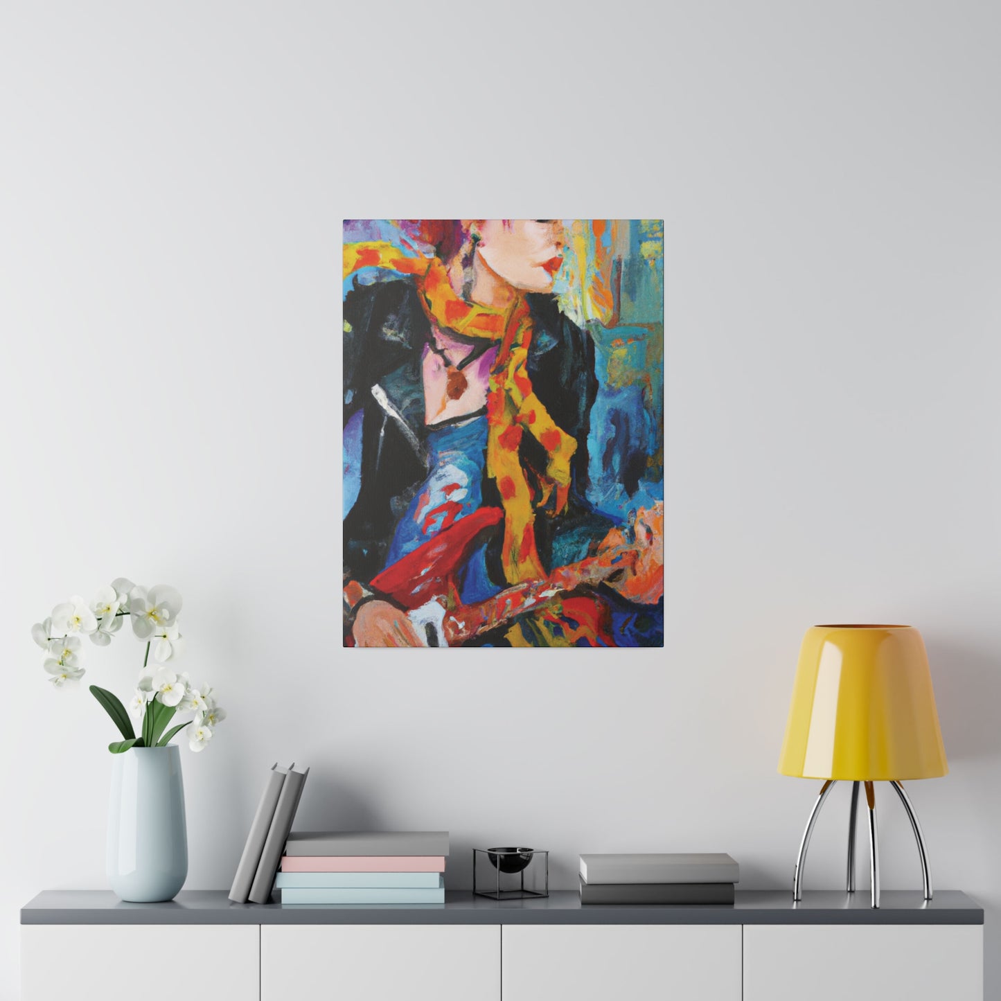 6234X - Rockstar Oil Painting Style Print | Poster | Home Decor | Wall Art | Music Art | Canvas