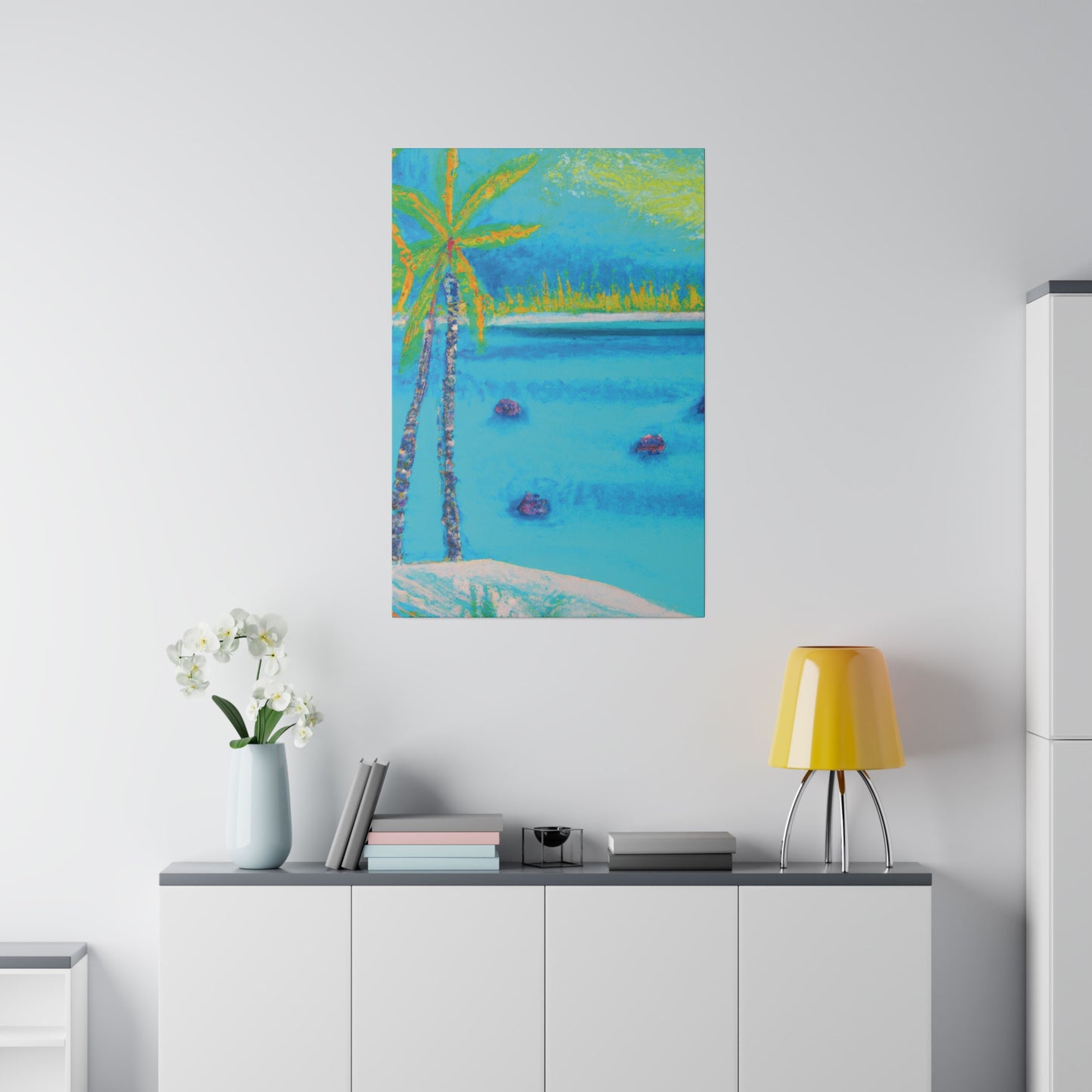 2937T - Bahamas Ocean Painting Print | Bahamas | Ocean | Beach | Poster | Home Decor | Wall Art | Canvas