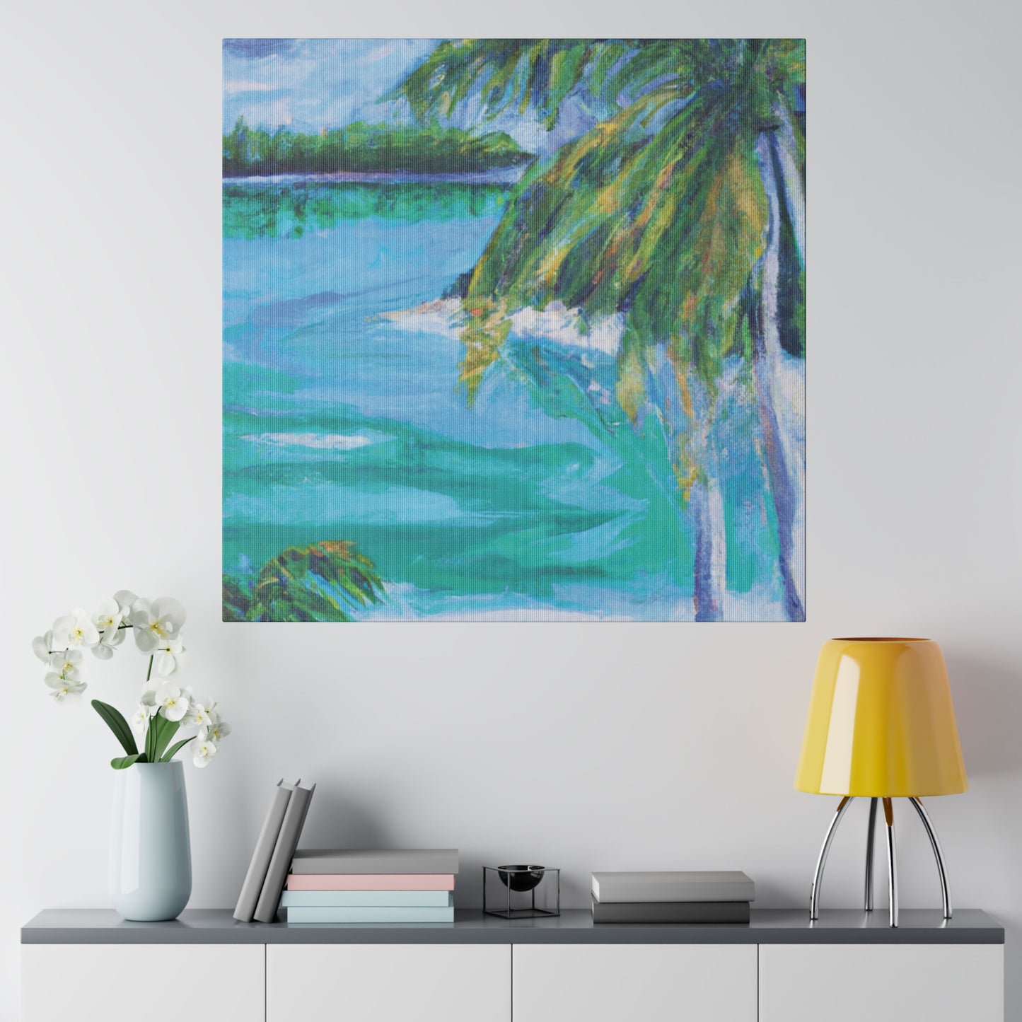 8721Q - Bahamas Ocean Painting Print | Bahamas | Ocean | Beach | Poster | Home Decor | Wall Art | Canvas