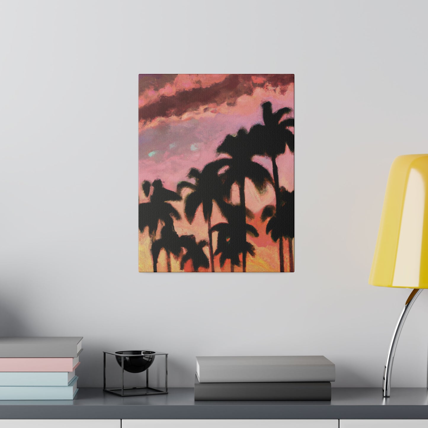 8559Q - Miami Beach Sunset Painting Print | Miami | Beach | Sunset | Poster | Home Decor | Wall Art | Canvas