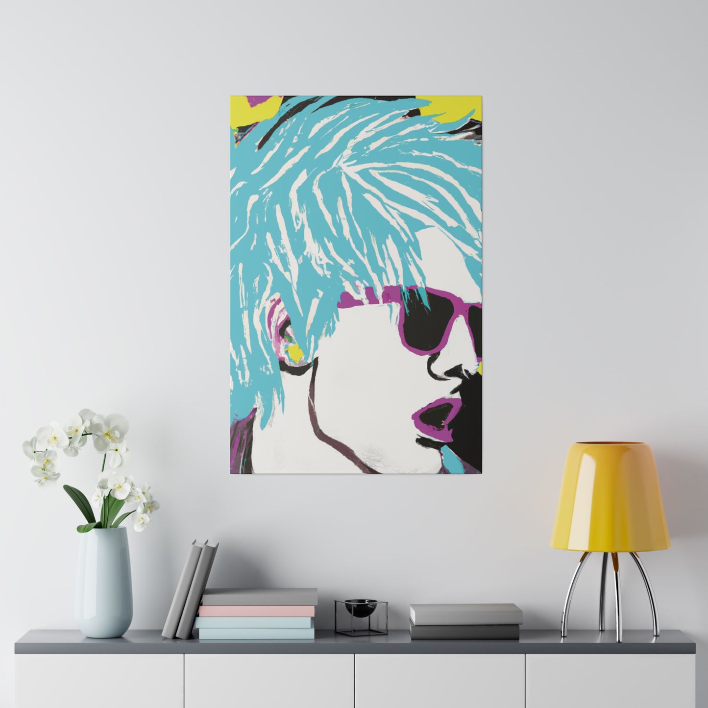 5802P - Rockstar Painting Print | Face | Abstract | Poster | Home Decor | Wall Art | Music Art | Canvas