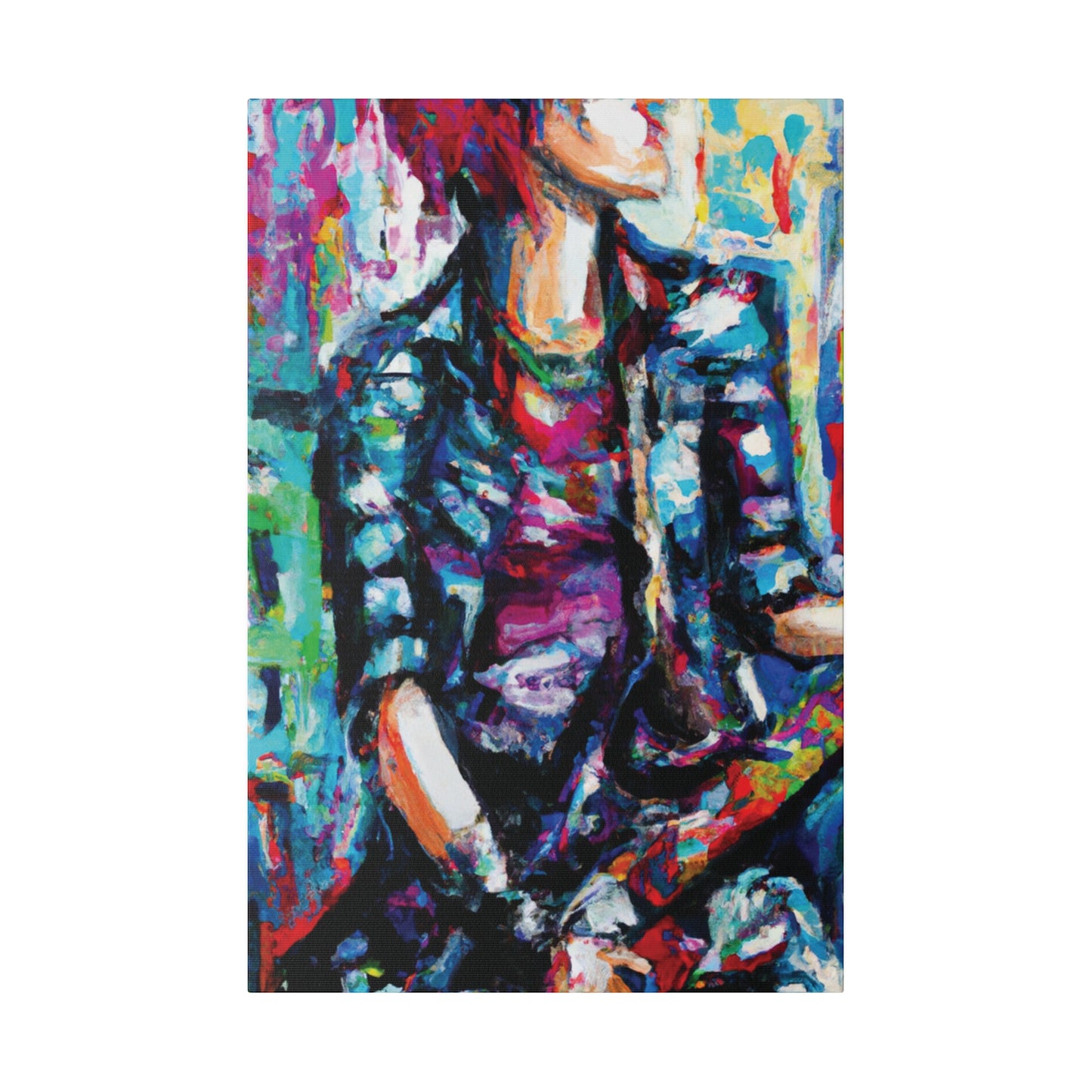 5033P - Rockstar Oil Painting Style Print | Poster | Home Decor | Wall Art | Music Art | Canvas