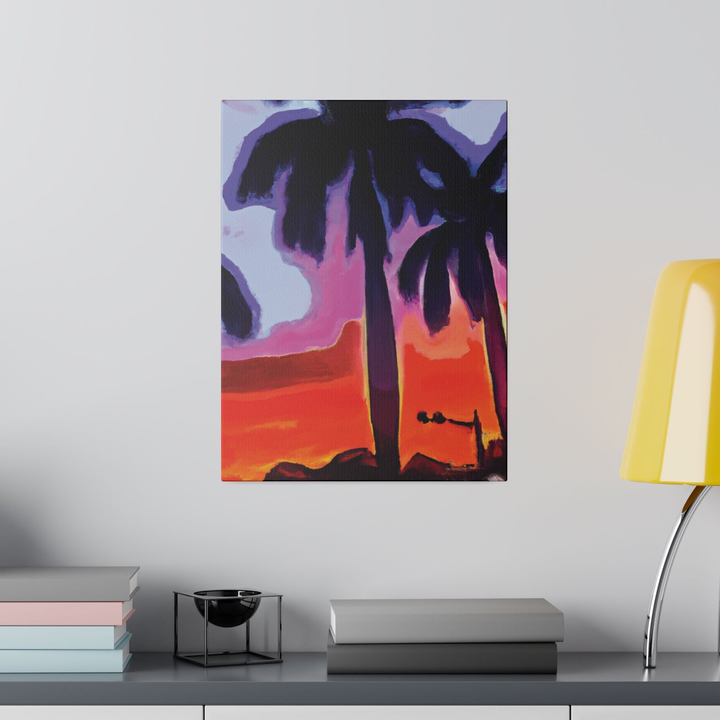 8187A - Miami Beach Sunset Painting Print | Miami | Beach | Sunset | Poster | Home Decor | Wall Art | Canvas