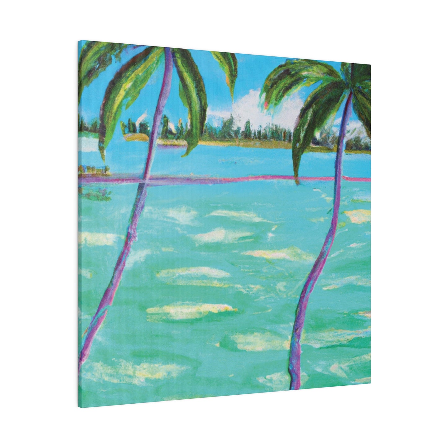 4451X - Bahamas Ocean Painting Print | Bahamas | Ocean | Beach | Poster | Home Decor | Wall Art | Canvas