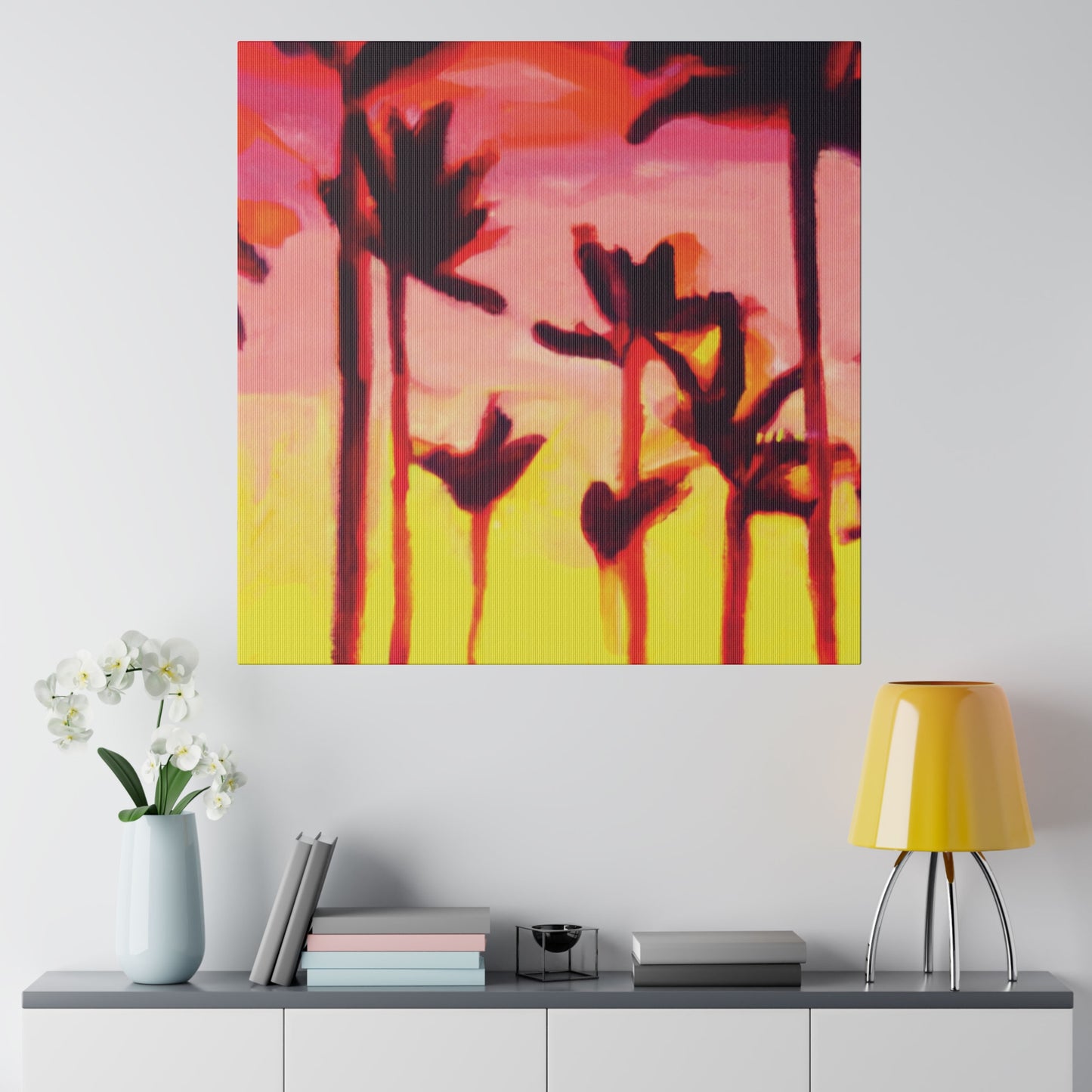 2249A - Miami Beach Sunset Painting Print | Miami | Beach | Sunset | Poster | Home Decor | Wall Art | Canvas