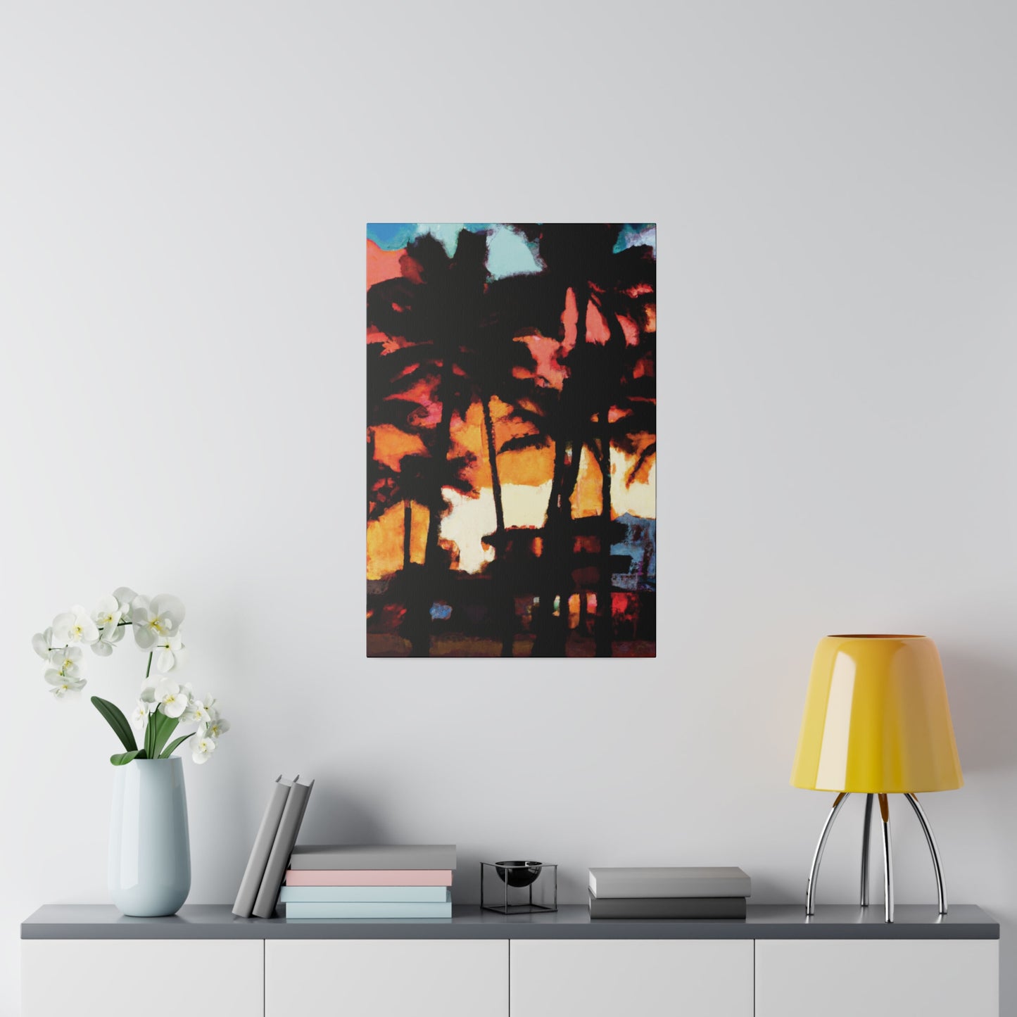 8498K - Miami Beach Sunset Painting Print | Miami | Beach | Sunset | Poster | Home Decor | Wall Art | Canvas