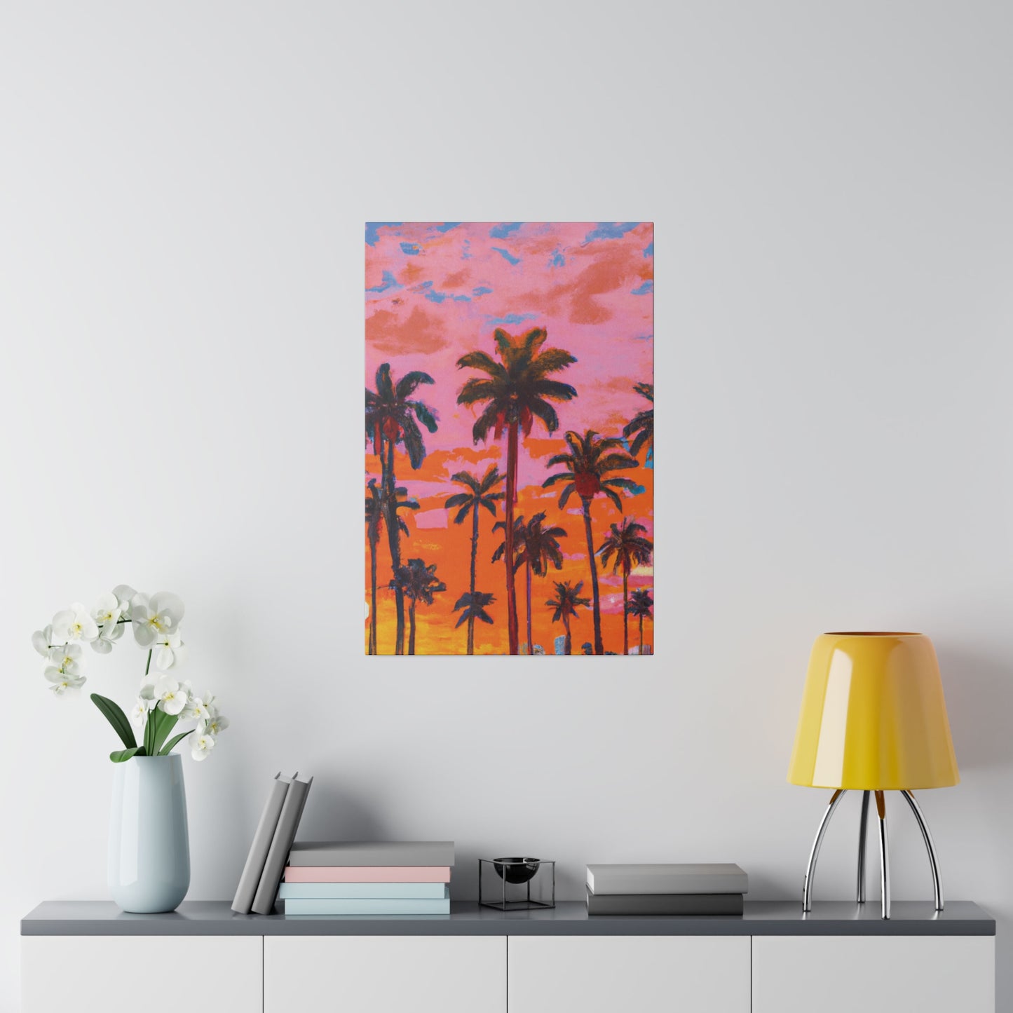 9385A - Miami Beach Sunset Painting Print | Miami | Beach | Sunset | Poster | Home Decor | Wall Art | Canvas