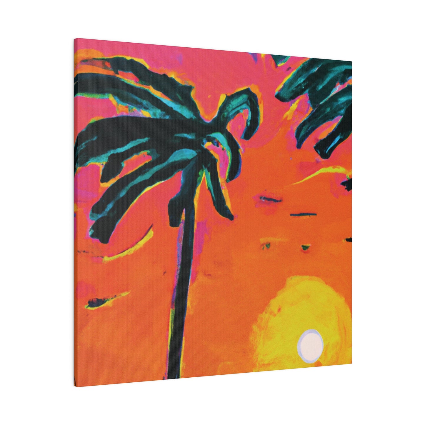 7273U - Miami Beach Sunset Painting Print | Miami | Beach | Sunset | Poster | Home Decor | Wall Art | Canvas