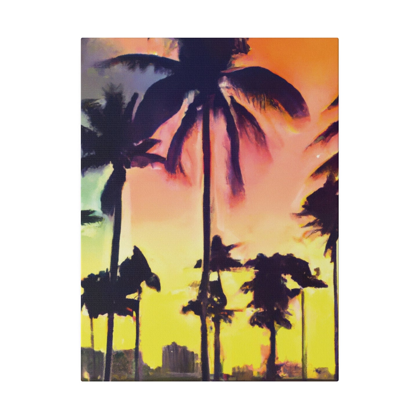 5608P - Miami Beach Sunset Painting Print | Miami | Beach | Sunset | Poster | Home Decor | Wall Art | Canvas