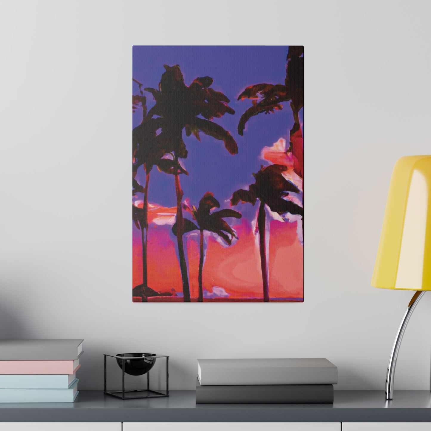 1387K - Miami Beach Sunset Painting Print | Miami | Beach | Sunset | Poster | Home Decor | Wall Art | Canvas