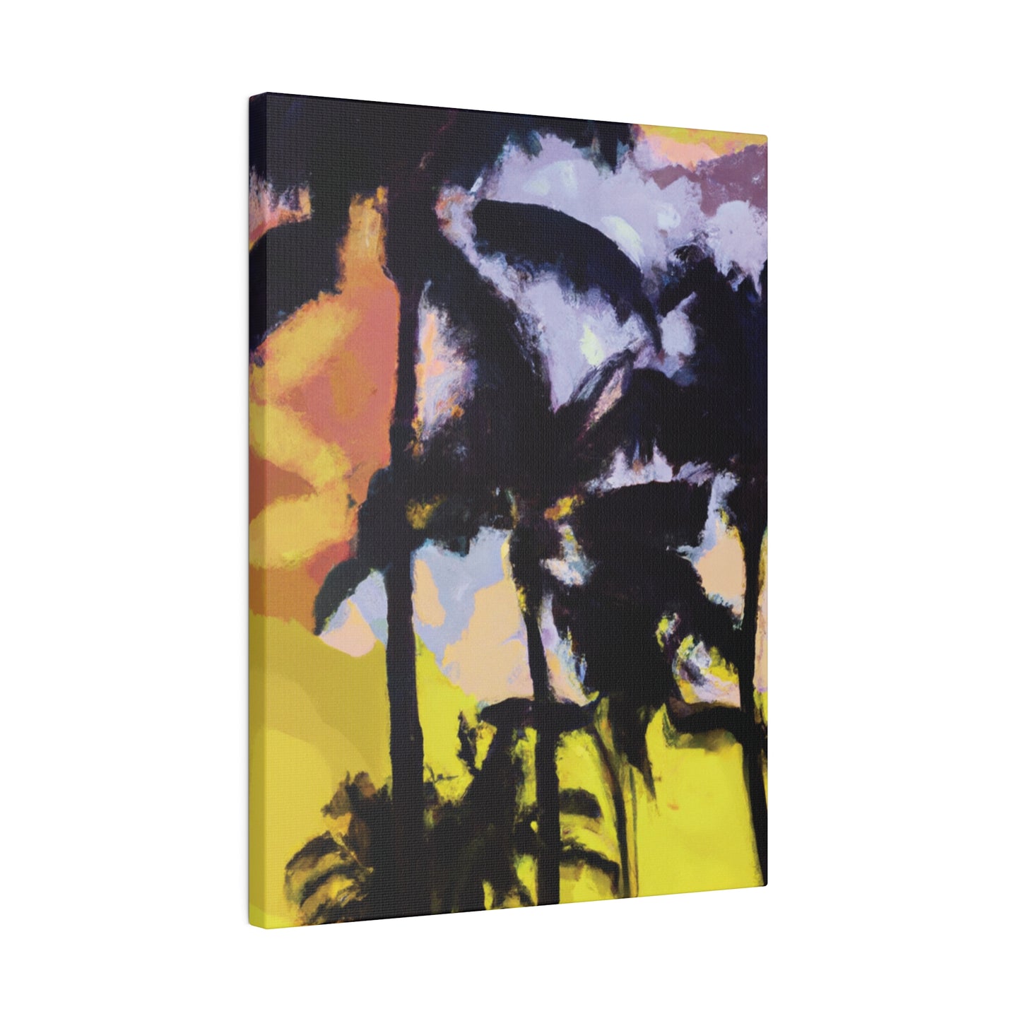 3753W - Miami Beach Sunset Painting Print | Miami | Beach | Sunset | Poster | Home Decor | Wall Art | Canvas