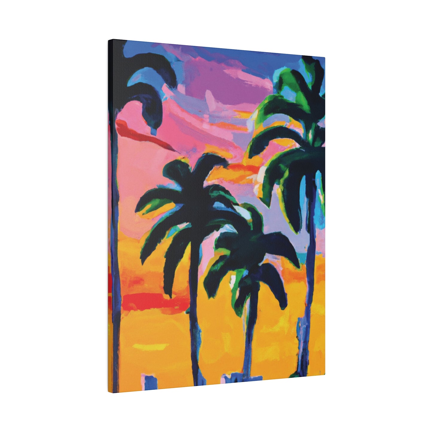 7409P - Miami Beach Sunset Painting Print | Miami | Beach | Sunset | Poster | Home Decor | Wall Art | Canvas