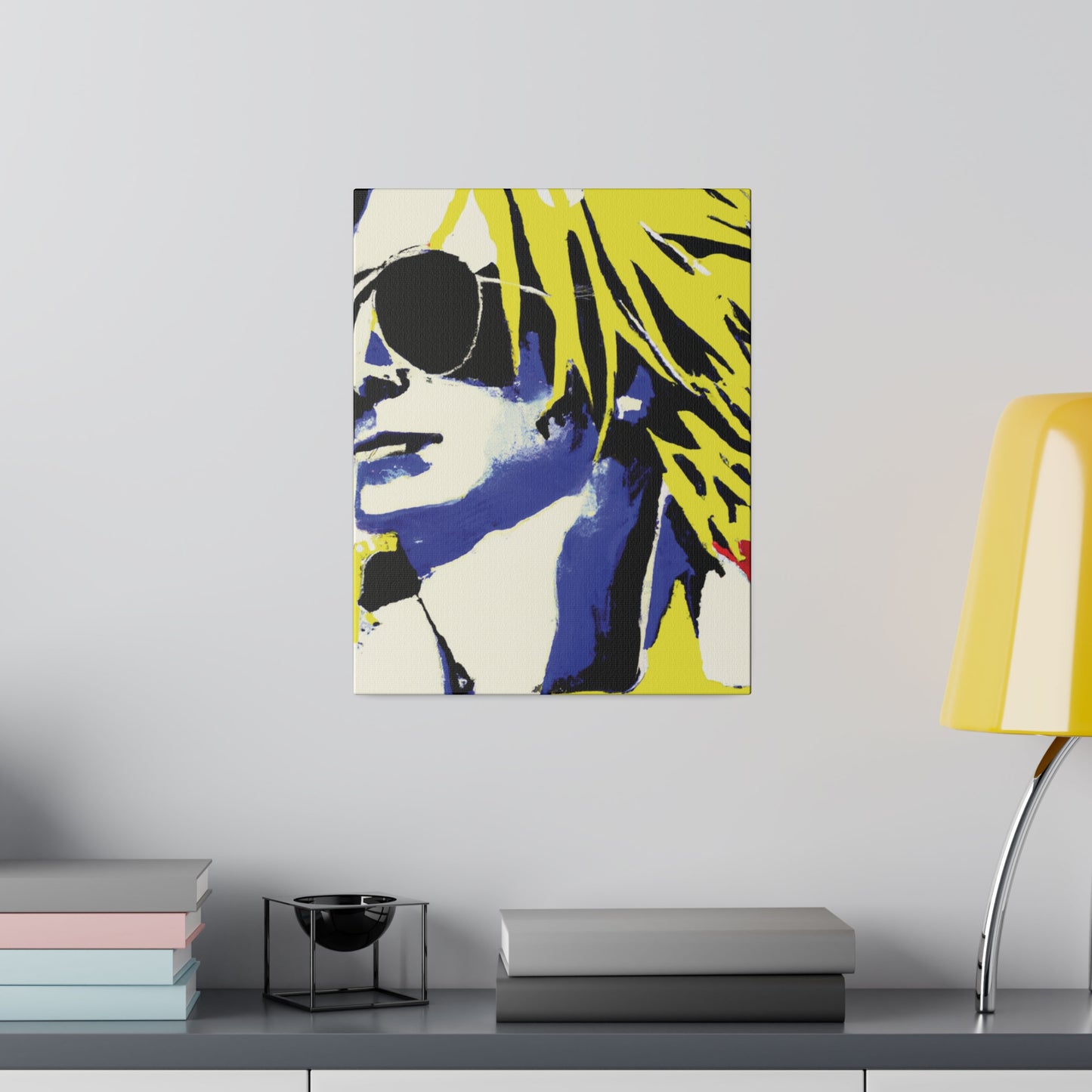 8928P - Rockstar Painting Print | Face | Abstract | Poster | Home Decor | Wall Art | Music Art | Canvas