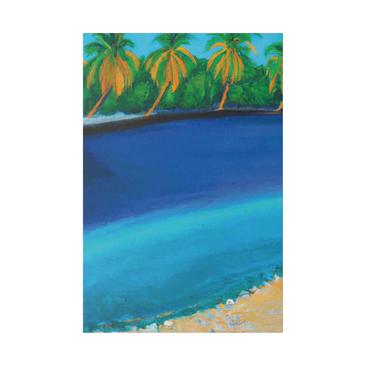 4195T - Bahamas Ocean Painting Print | Bahamas | Ocean | Beach | Poster | Home Decor | Wall Art | Canvas