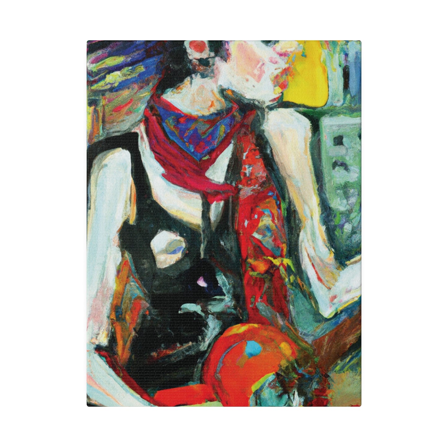 8733Q - Rockstar Oil Painting Style Print | Poster | Home Decor | Wall Art | Music Art | Canvas