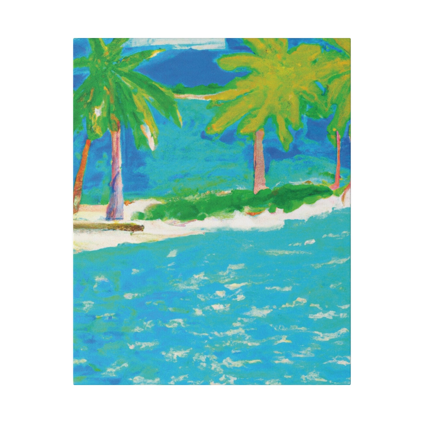 3271K - Bahamas Ocean Painting Print | Bahamas | Ocean | Beach | Poster | Home Decor | Wall Art | Canvas