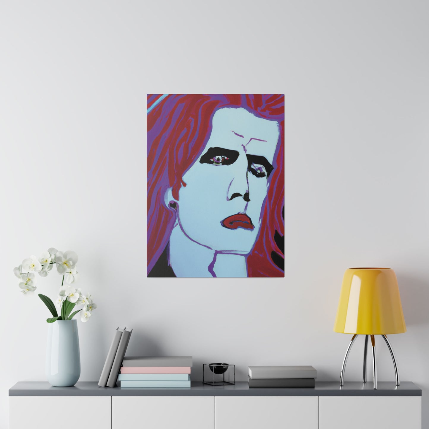 9068G - Rockstar Painting Print | Face | Abstract | Poster | Home Decor | Wall Art | Music Art | Canvas