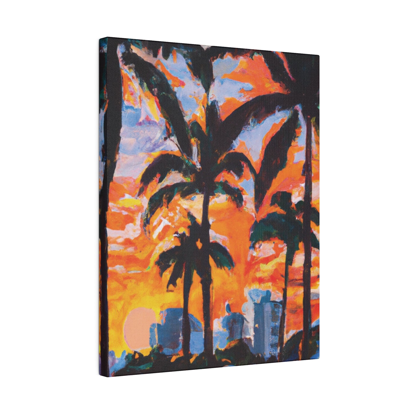 8957Q - Miami Beach Sunset Painting Print | Miami | Beach | Sunset | Poster | Home Decor | Wall Art | Canvas