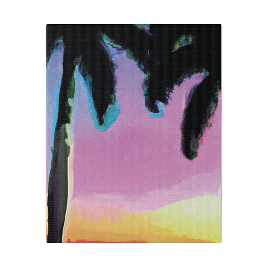 8491N - Miami Beach Sunset Painting Print | Miami | Beach | Sunset | Poster | Home Decor | Wall Art | Canvas