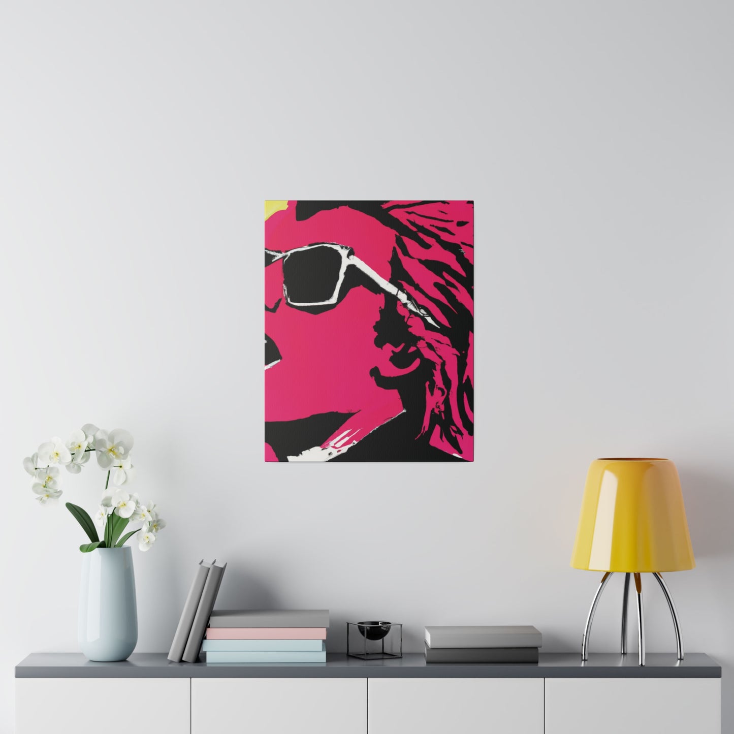 7829G - Rockstar Painting Print | Face | Abstract | Poster | Home Decor | Wall Art | Music Art | Canvas